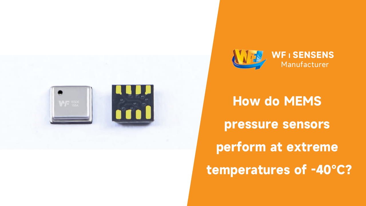 How do MEMS pressure sensors perform at extreme temperatures of -40°C